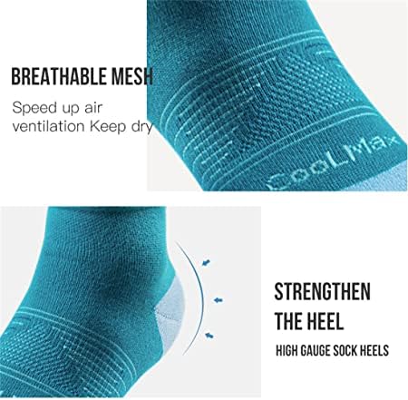 ACHSOO 3 Pares de cinco meias de dedão dos dedos da pista de dedos anti-bolhas Swort Wicking de meias esportivas respiráveis ​​e respiráveis