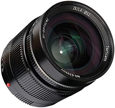 7 Artesãos 28mm F1.4 Manual de abertura grande foco fixo Lente Fixed Frame para a câmera Leica M-Mount com lente Focus Focus Filtro