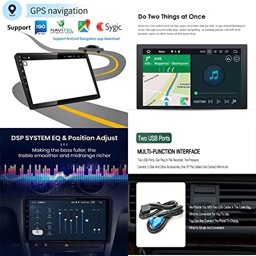 Zylr 9 polegadas de carro estéreo duplo din Bluetooth Screen FM Radio Car MP5 Player para Honda Jazz Fit 2014-2020 Sistema