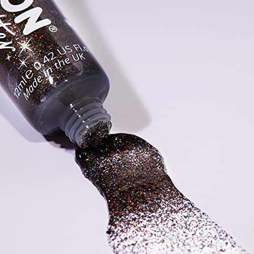 Gel de face holográfico e glitter corporal por lua glitter - 0,40fl oz - conjunto de 8 cores - pintura de rosto glitter