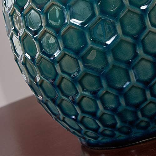 Lâmpadas de mesa Ataay, lâmpada de mesa de estudo, decorações de escritório de mesa Rhombus Cerâmica texturizada