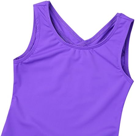 Yizyif Girls 'Floral Lace Back Tank Top Top Top Toldes de Ginástica de Ginástica