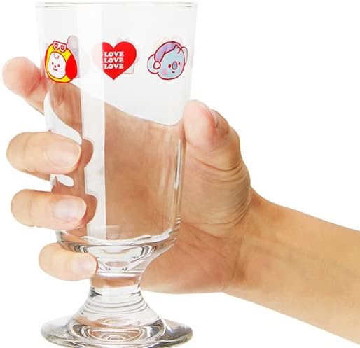 B.T.S_BANGTAN MENINOS Merchandise_Party Night Theme Glass Cup 2p Conjunto, 330ml 11oz_photo Cartões Inlcude_proof Permission para dançar manteiga