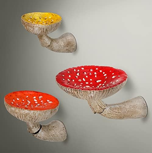 Prateleiras de cogumelos penduradas na parede de cogumelo fofo prateleira flutuante de cogumelos decoração de cogumelo
