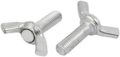 X-dree m6x20mm Grau de rosca 4.8 parafuso de anda de aço carbono parafuso borboleta 10pcs (m6x20mm rosca grado 4.8