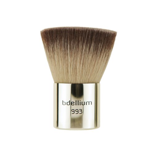 BDellium Tools Série de viagens de maquiagem profissional - mineral 10pc. Pincel conjunto com bolsa de roll-up