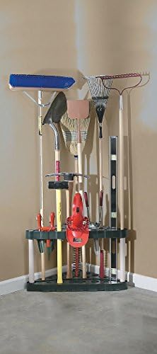 Torre de ferramentas de Deluxe de Rubbermaid, armazenamento de garagem, contém 40 ferramentas, rack de ferramentas preto e canto,