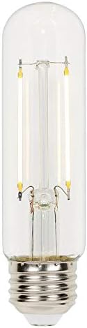 Iluminação de Westinghouse 4518520 3,5 watts Lâmpada LED de filamento transparente de 3,5 watts, 2700k, Base média