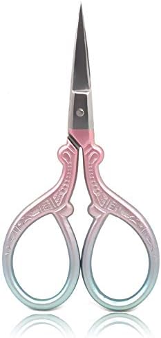 Bihrtc Little Scissors 3,6 polegadas Aço inoxidável Scissors Scissors Caso Artesanato Tesouras DIY Tercentações tesouras tesouras para bordado bordado de bordado Office Craft Househhnd Behithpoint Scissors