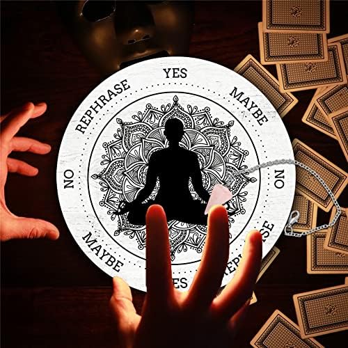 Craspire Pendulum Board Dowsing Divination Lotus Yoga Mensagem Metafísica Plâncias