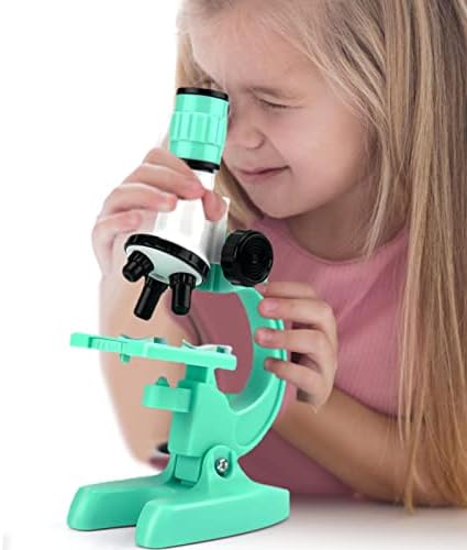 Microscópio A/R para Crianças, Kit de Microscópio para Crianças, Kit de Microscópio de 1200x Kids, LEV