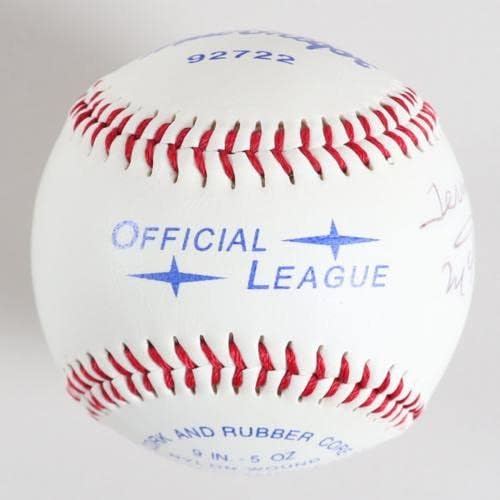 Therese McKinley assinou o beisebol e o cartão Muskegon Lassies - CoA JSA - Baseball lançou cartões autografados