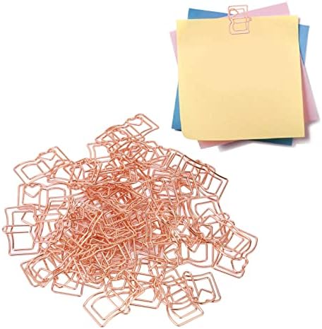 50pcs Pequenos clipes de papel, à prova de ferrugem de metal durável de metal pequenos clipes de papel para a escola