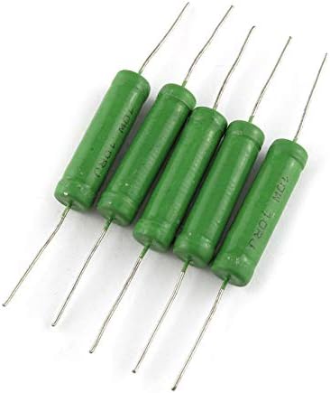 Excelente resistor de 10 ohm 5 PCs 10W 10 ohm 5% Tipo fixo Tipo de chumbo axial Resistores de feridas para projetos eletrônicos