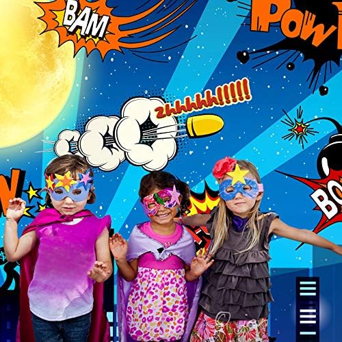 Super Hero City Banner Sceters 7x7 '