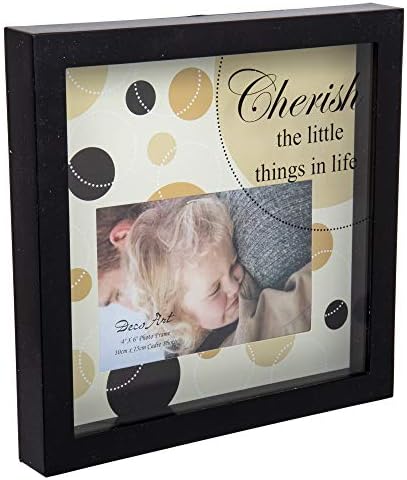 Truu Design Photo Frame, 4 x 6 polegadas, Caixa de imagem de sombra do CTG preto CTG para crianças