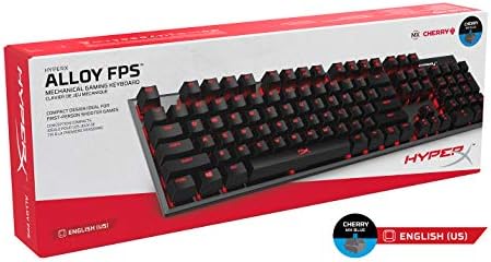 Hyperx LIGOL FPS - Teclado e acessórios para jogos mecânicos - Formato de forma compacto - Clicky - Cherry MX Blue