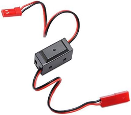 2 Pack Sharegoo On/Off Power Switch Receptor de bateria JST Conector compatível com hsp rc 1/10 1/8 carros de rastreador