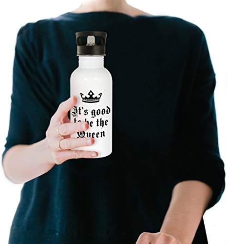 Meio da estrada bom para ser rainha #139 - um bom humor engraçado de 20 onças garrafa de água branca