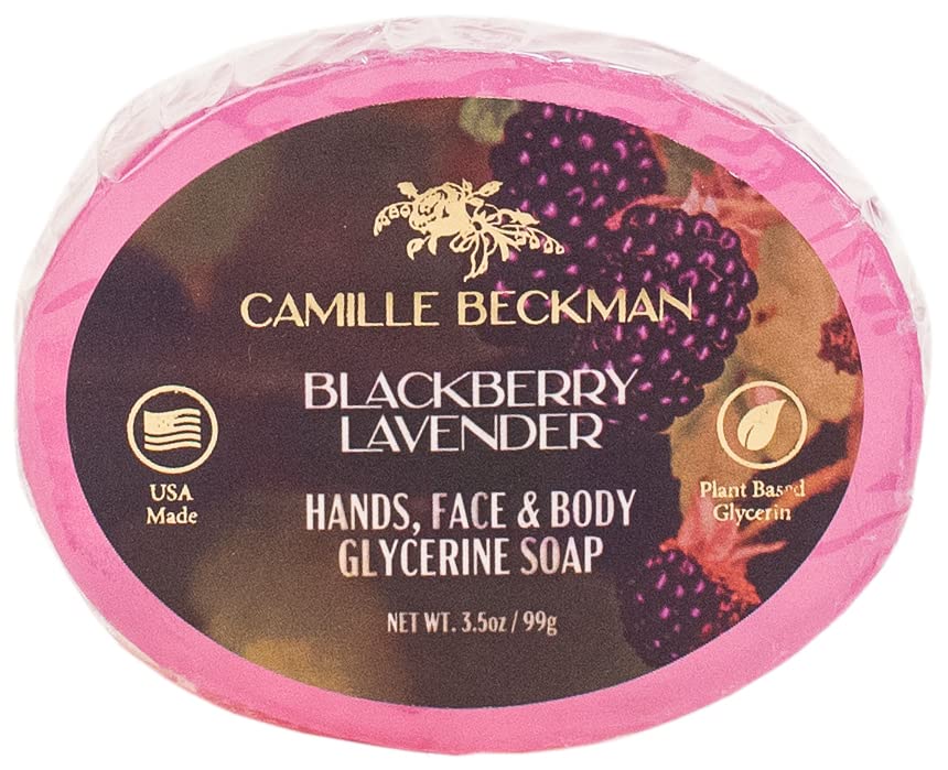 Camille Beckman glicerina sabonete, lavanda de amora, 3,5 oz