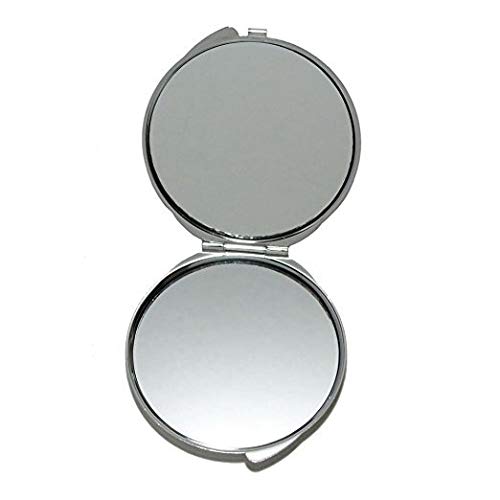 Espelho, espelho de maquiagem, vista para os olhos do pássaro de praia de tiro aéreo, espelho de bolso, espelho portátil