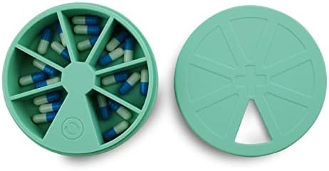 Organizador semanal de pílula de silicone para vitamina medicinal, suporte para caixa de comprimidos de 7 dias, caixa diária de