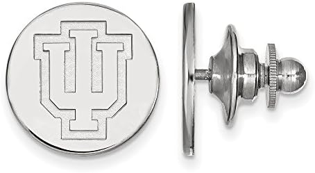 Solid 925 Sterling Silver Indiana University Lapela Pin