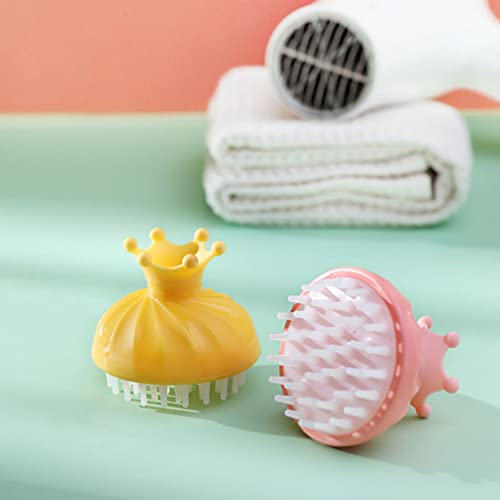 Zerodeko Fache Scruber Bathtub 3pcs lavadora de cabelo Silicone Bath Bath Bathp Scalp Massager Shampoo Brush Scalp Screwber Hair