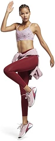 Reebok Identidade feminina Leggings Black Athletic Gym Sportstyle Moda Fitness New