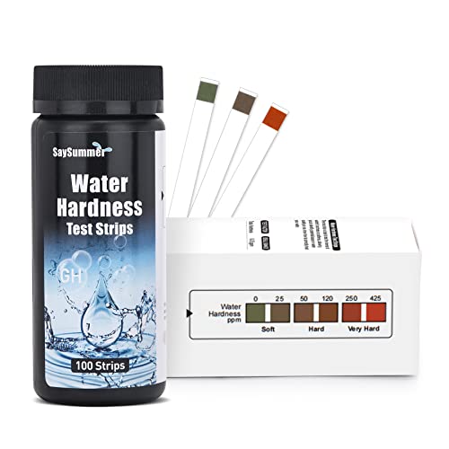Kit de teste de dureza da água total Pro, 0-425 ppm Trintas de teste de dureza da água, tiras de teste de água dura para