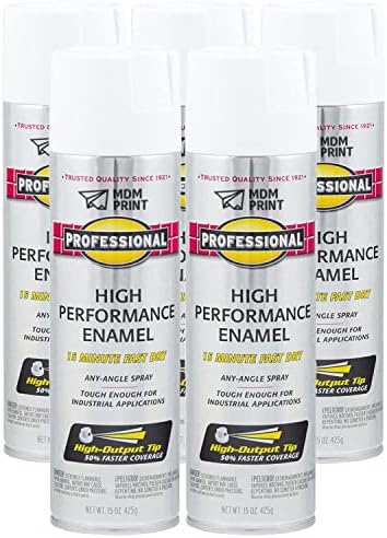 Tinta spray preventiva de ferrugem, branco, brilho, 15 oz. PK5