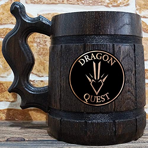 Dragon's Mark Beer Caneca, DQ Geek Gift, Stein personalizado, tanques, presente personalizado para homens, presente