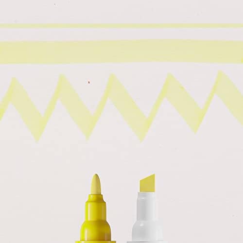 Cenário aquarela marcador caneta dupla ponta dupla duotip ecoline limão amarelo 205