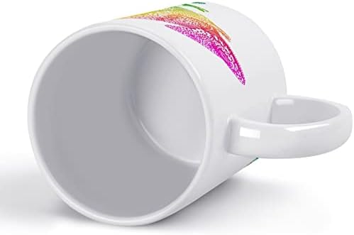 Copo de chá de caneca de caneca de camaleão com várias cores Presente de chá de chá de chá engraçado com design de logotipo para o escritório Homen Homens - 11 oz White