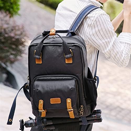 Liruxun Professional Retro Fashion Casual Imper impermeável Câmera Tripé Fotografia Backpack DSLR Tripé DSLR