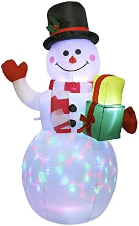 1,5m de boneco de neve inflável para o jardim de natal jardim de castações de festas de natal, boneco de neve inflável SGCABIONYGHS02
