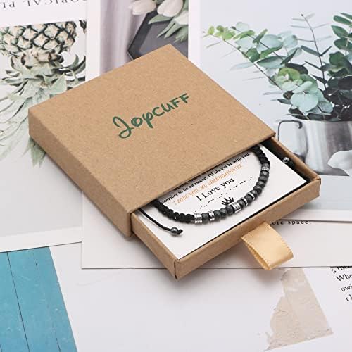 JoyCuff Inspirational Gifts for Girls Morse Code Bracelets for Women Jóias únicas para filha Mom pai filho Presente de amizade para melhores amigos