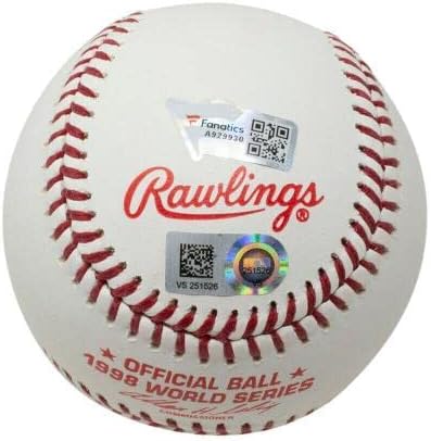 Mariano Rivera assinou o New York Yankees 1998 World Series Baseball MLB+Fanatics - Bolalls autografados