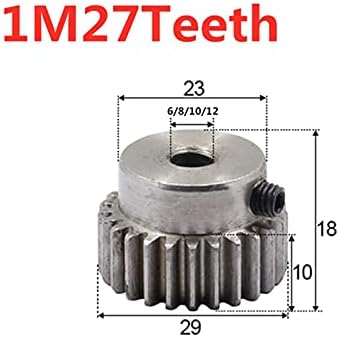 Zhengguifang ZGF-BR 1M Módulo 27 de dentes engrenagem 6/8/10/212mm de engrenagens de redução do módulo de transmissão de transmissão