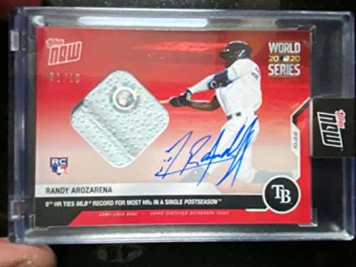 Randy Arozarena 2020 MLB TOPPS agora Red World Series Auto Relic RC 460B /10 - Baseball Slabbed Cartis autografados