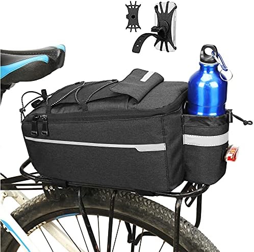 Bolsa de rack traseiro de bicicleta Zimfanqi 10L Bolsa de bicicleta isolada de bicicleta refletora de bicicleta refletora de bicicleta