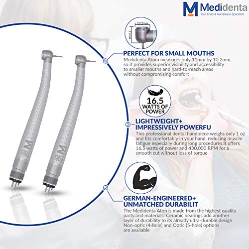 Medidenta Atom Micro-Head de alta velocidade Durável Dental Dental Handi