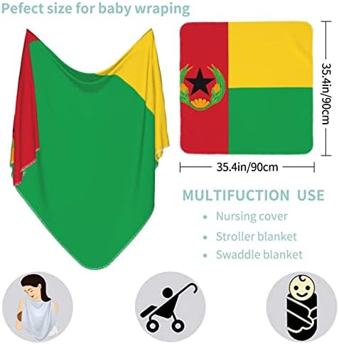 Bandeira do cobertor de bebê da bandeira de Cape Verde recebendo cobertura de capa de swaddle para recém -nascidos