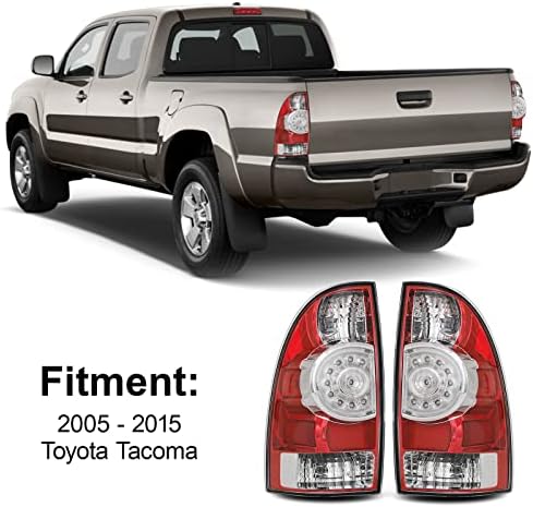Lâmpada traseira de luz traseira da luz da luz da luz LED compatível com o motorista e o lado do passageiro Toyota Tacoma 2005-2015 Toyota Tacoma