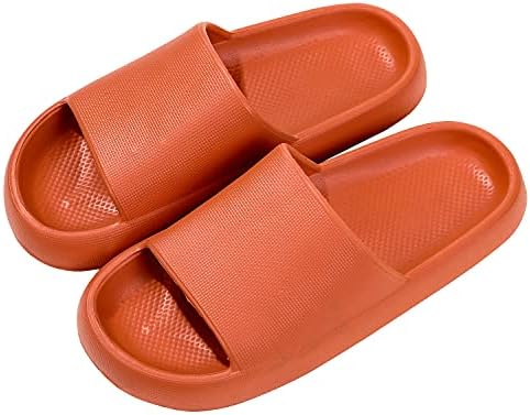 KitinJoy Pillow Slide macio Sandálias Sandálias para homens Sapatos de chuveiro não deslizantes Slippers de banheiros almofadados Summer Summer Beach Slides Indoor & Outdoor