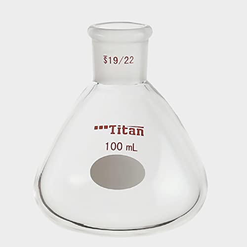 Flask de evaporação de vidro Adamas-beta com articulação de 19/22, evaporando balão 25ml