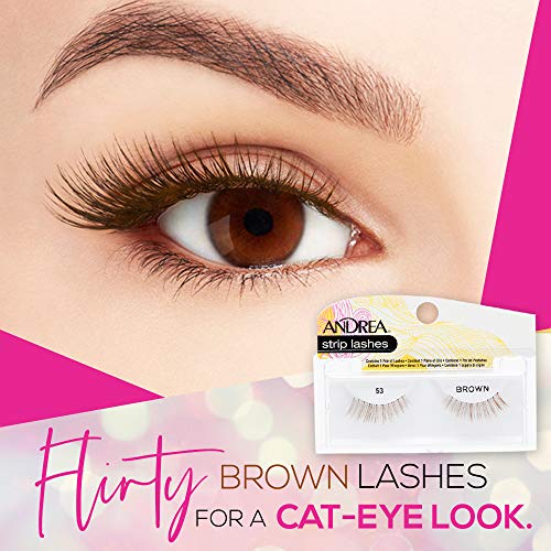 Andrea False Lashes Style 53 - Brown 4 pares