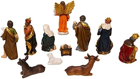 Kurt S. Adler 4 polegadas Figuras de natividade peça de mesa, conjunto de 11 peças