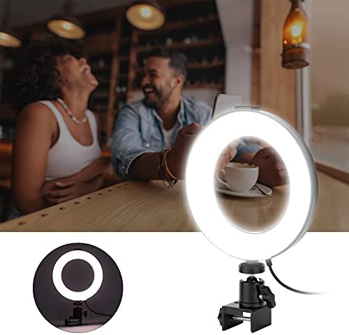 Talany Light, USB Charging Black ABS Video Preenche a luz para videoconferências para transmissões ao vivo para palestras para maquiagem