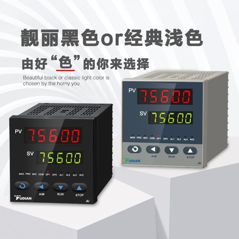 Controle de controle de temperatura yudiana Controlador de ajuste de temperatura PID Alta precisão Display AI-756 AI-756P
